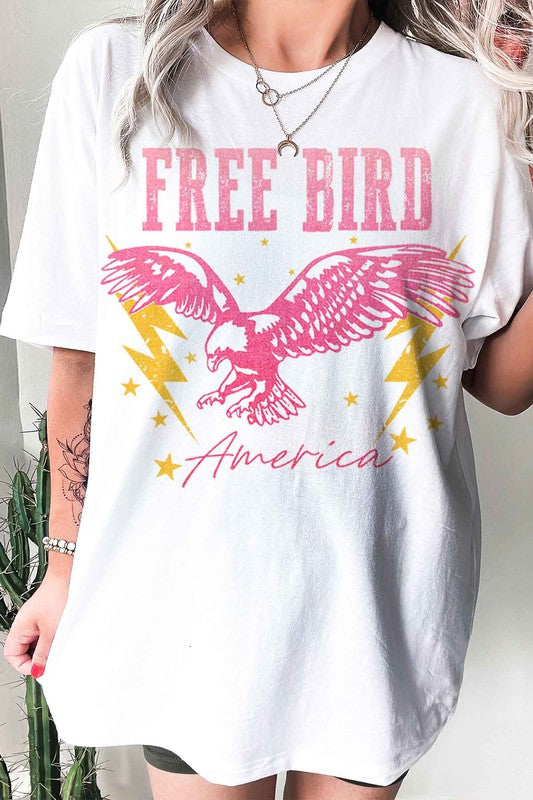 FREE BIRD AMERICA GRAPHIC TEE / T-SHIRT