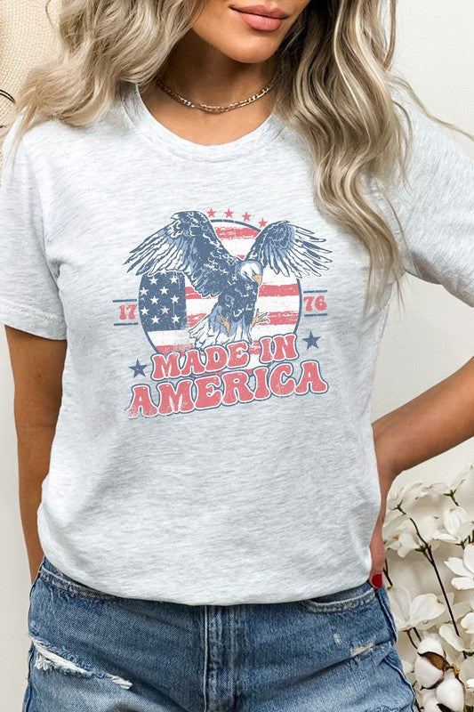 Retro Made In American 1776 Eagle Graphic Tee